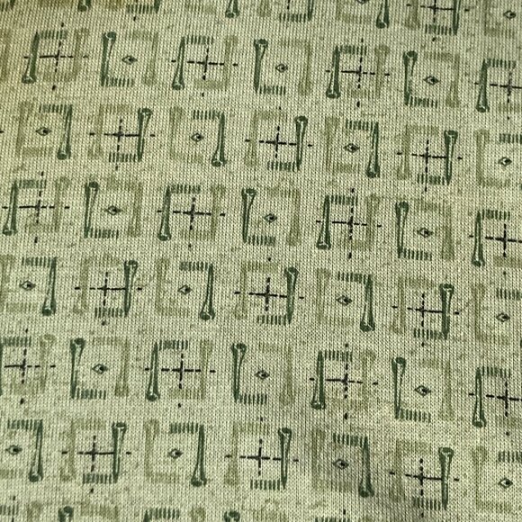 Michael Austin Golf Shirt Mens Size XL Vintage New All Over Print Green NWT - Picture 8 of 12